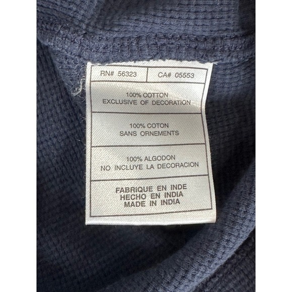 Nike Sportswear Men Thermal Crew Neck Long Sleeve Shirt Navy Orange Size M - Picture 3 of 7